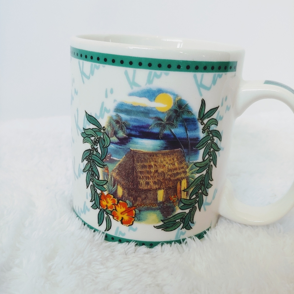 Hawaiian Beach Theme Mug - Hilo Hattie Kaua'i